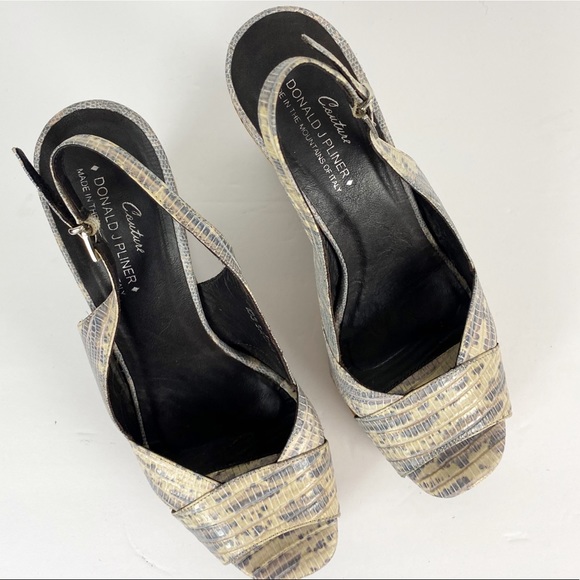 Donald J. Pliner Sacha Wedge Cork Slingback Sandal - Picture 6 of 14